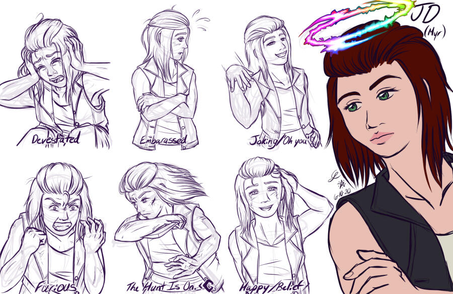 Myr Commission (3 hour emotion/character bust, CSP, June)