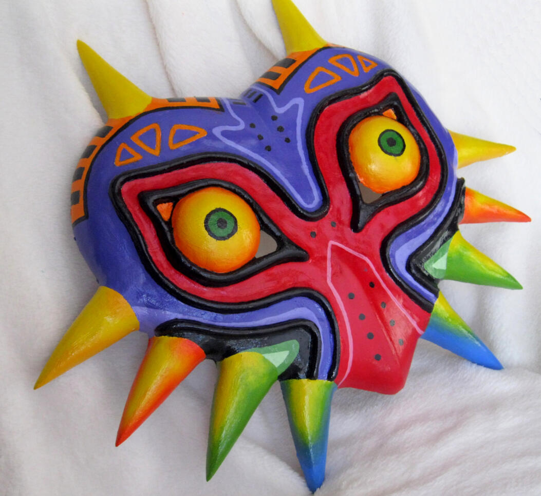 Majora's Mask Replica (Paper mache + plaster with acrylic finish, 2013)