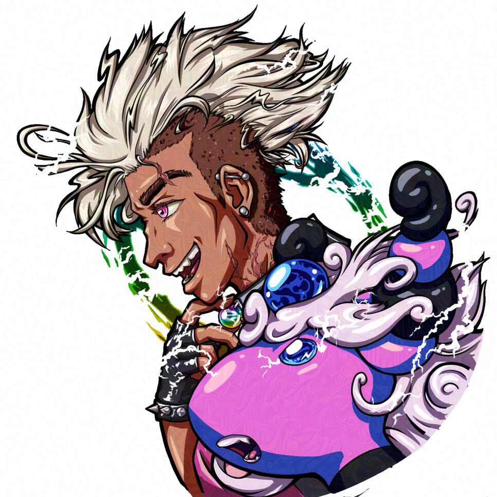 Mega Evolution- Krys and Ishtar (4 hour illustration; CSP, August)