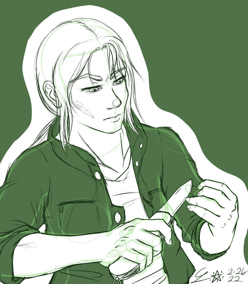 Stormsworder Commission (40 minute sketch; February)